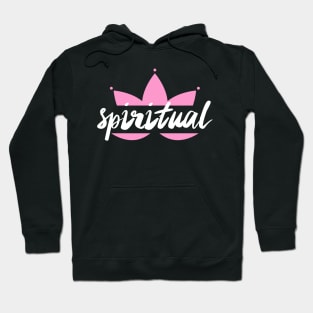 spiritual on pink lotus Yoga design Hoodie